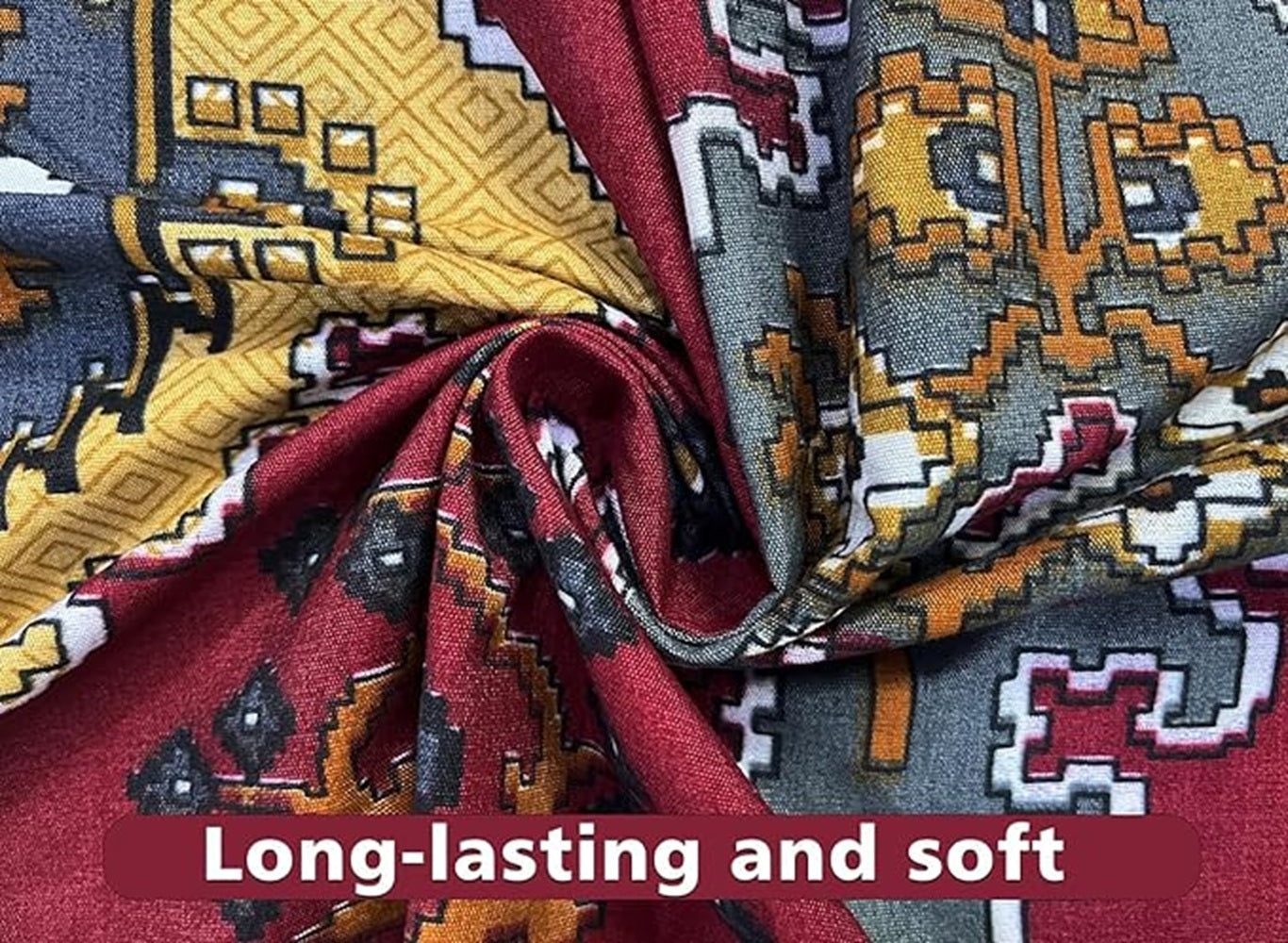 Classic Collection Flat Double Bedsheet with 2 Pillow Cover | Maroon Traditional