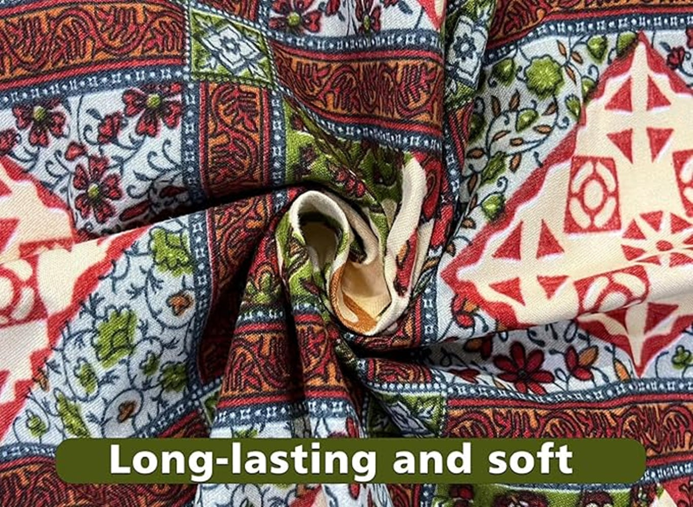 Classic Collection Flat Double Bedsheet with 2 Pillow Cover | Maroon Motifs