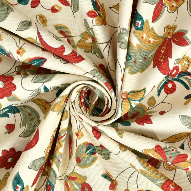 Fantasy Collection 180 TC Flat King Bedsheet with 2 Pillow Covers | Floral Madness