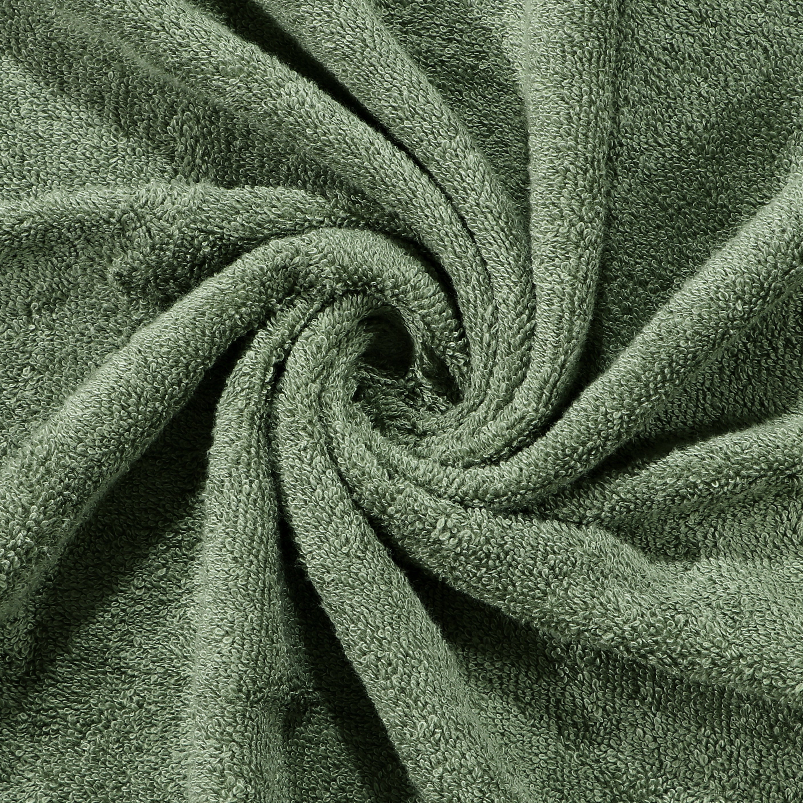 Rise N Shine 100% Cotton Towels | Large Size | Towel Set of 2 | Beige - Olive Green