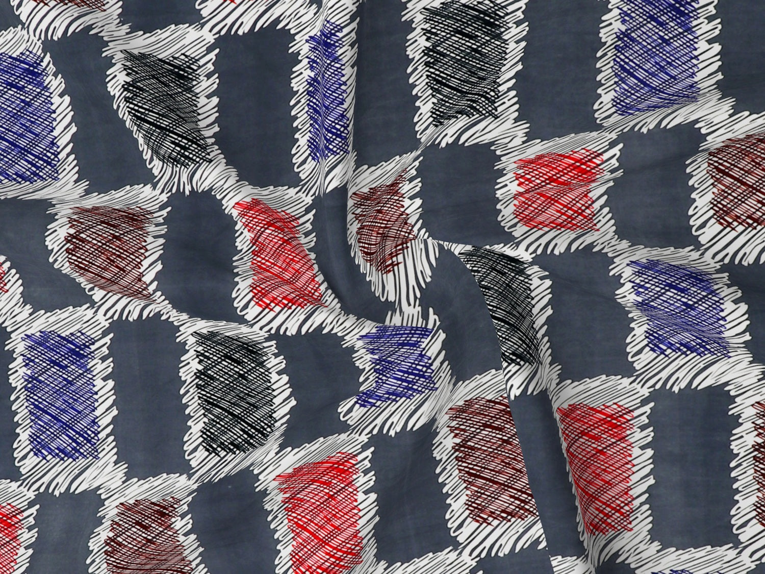 Fantasy Collection 180 TC Fitted Single Bedsheet with 1 Pillow Cover | Grey Check