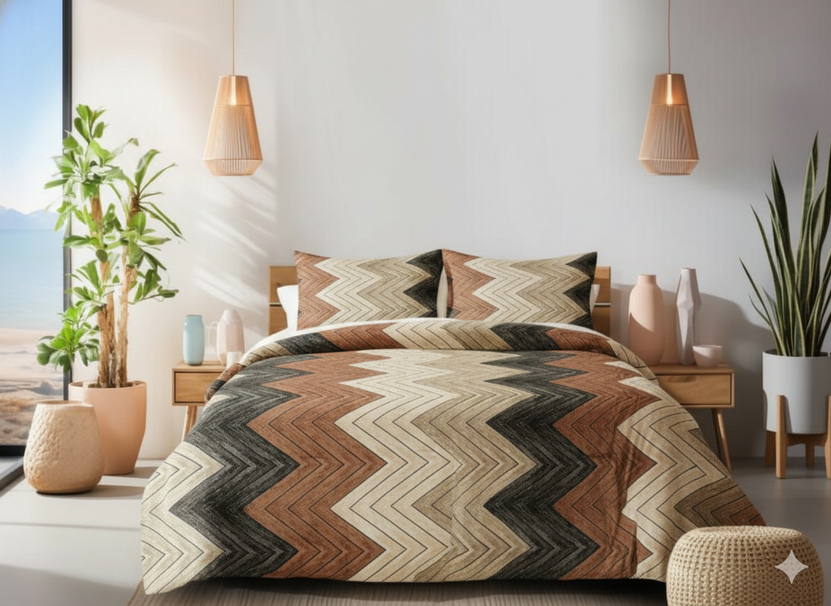 Faleno Warm Winter Queen Bedsheet with 2 Pillow Covers