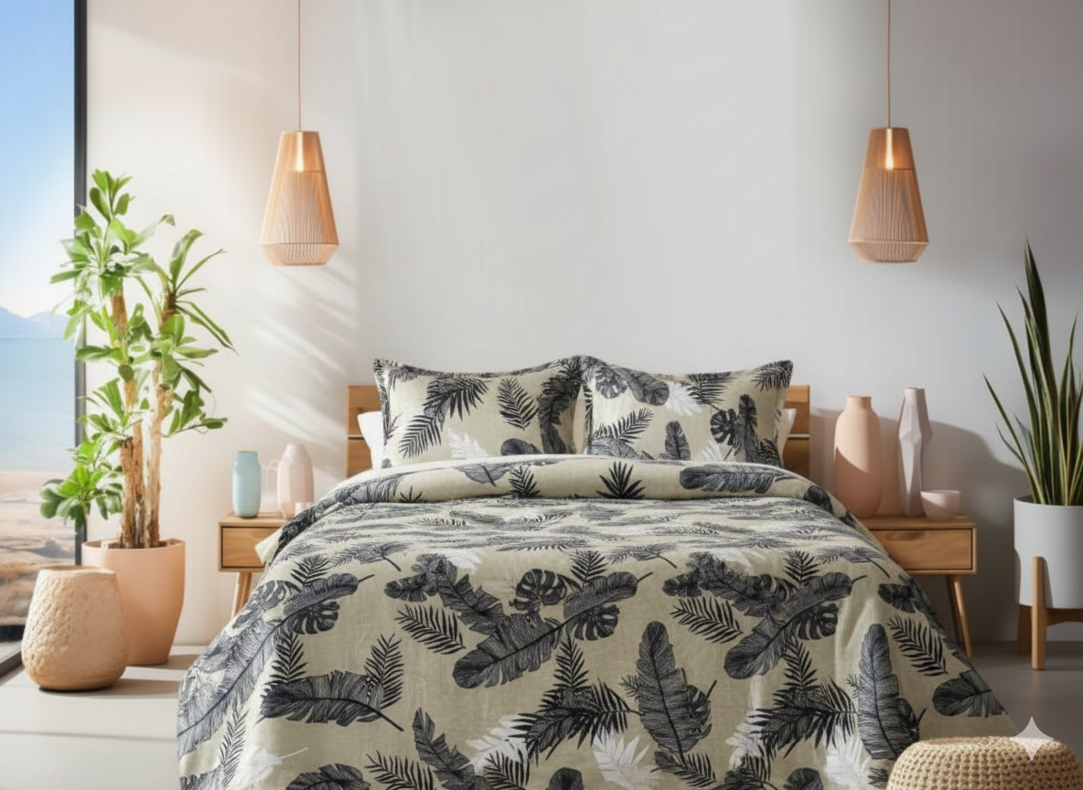 Faleno Warm Winter Queen Bedsheets with 2 Pillow Covers