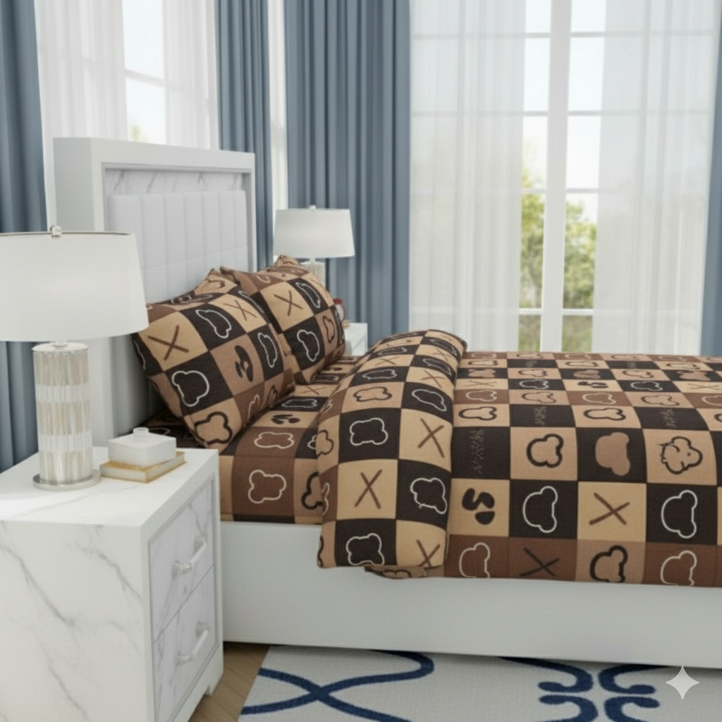 Polar Fleece Warm Winter Bedsheets with 2 Pillow Covers