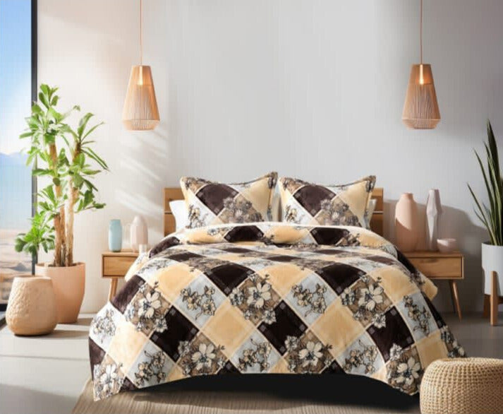 Faleno Warm Winter Bedsheets with 2 Pillow Covers