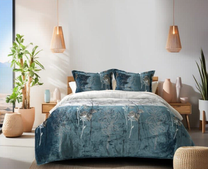 Faleno Warm Winter Bedsheets with 2 Pillow Covers