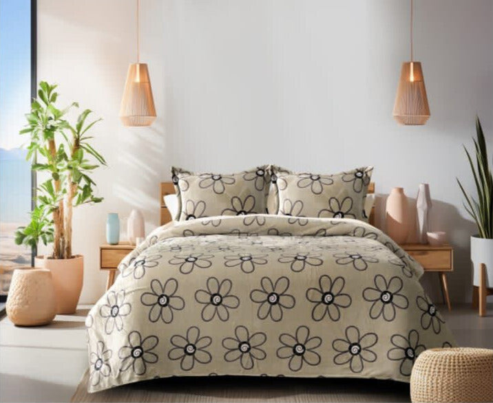 Faleno Warm Winter Bedsheets with 2 Pillow Covers