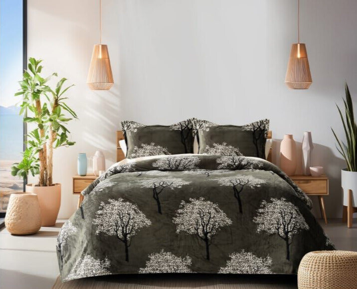 Faleno Warm Winter Bedsheets with 2 Pillow Covers