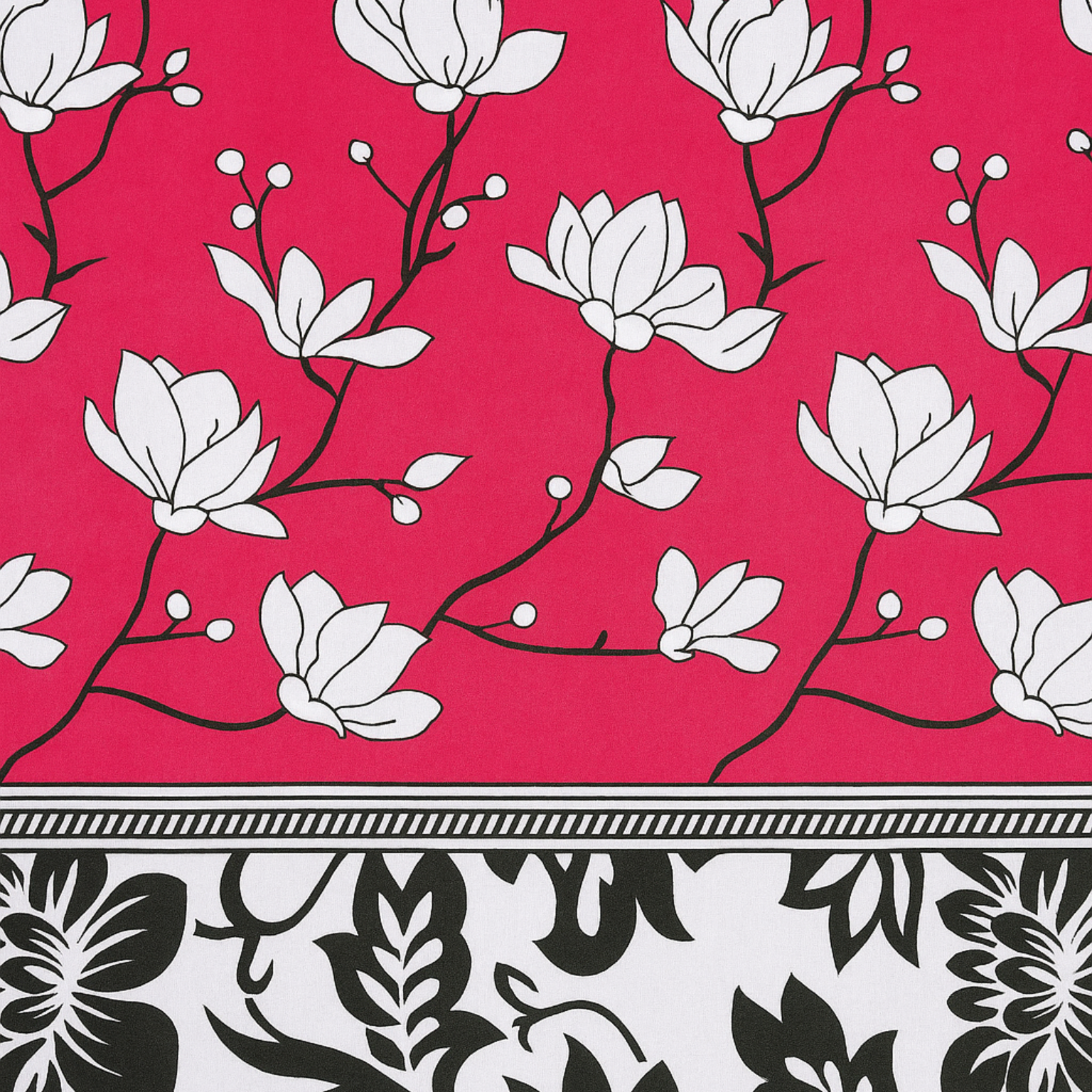 Duke Collection Cotton Blend Double Bedsheet with 2 Pillow Cover | Pink Floral