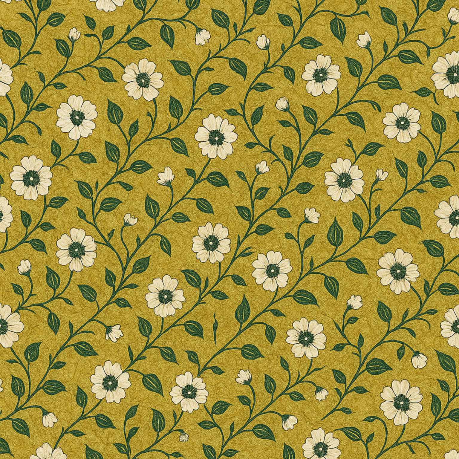 Duke Collection Cotton Blend Double Bedsheet with 2 Pillow Cover | Green Floral