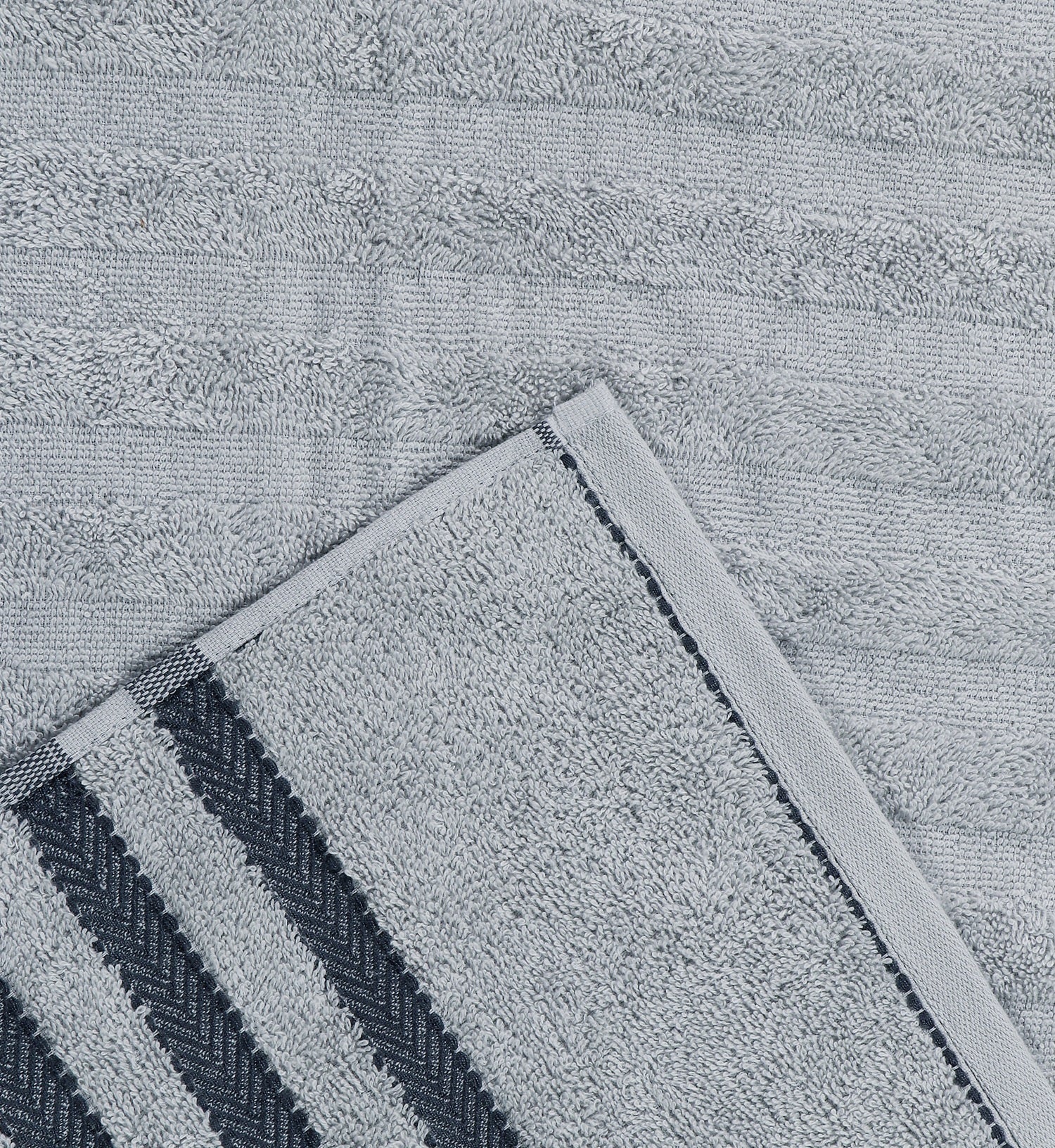 Cozy Nest 100% Cotton Towels | Large Size | Towel Set of 2 | Grey - Brown