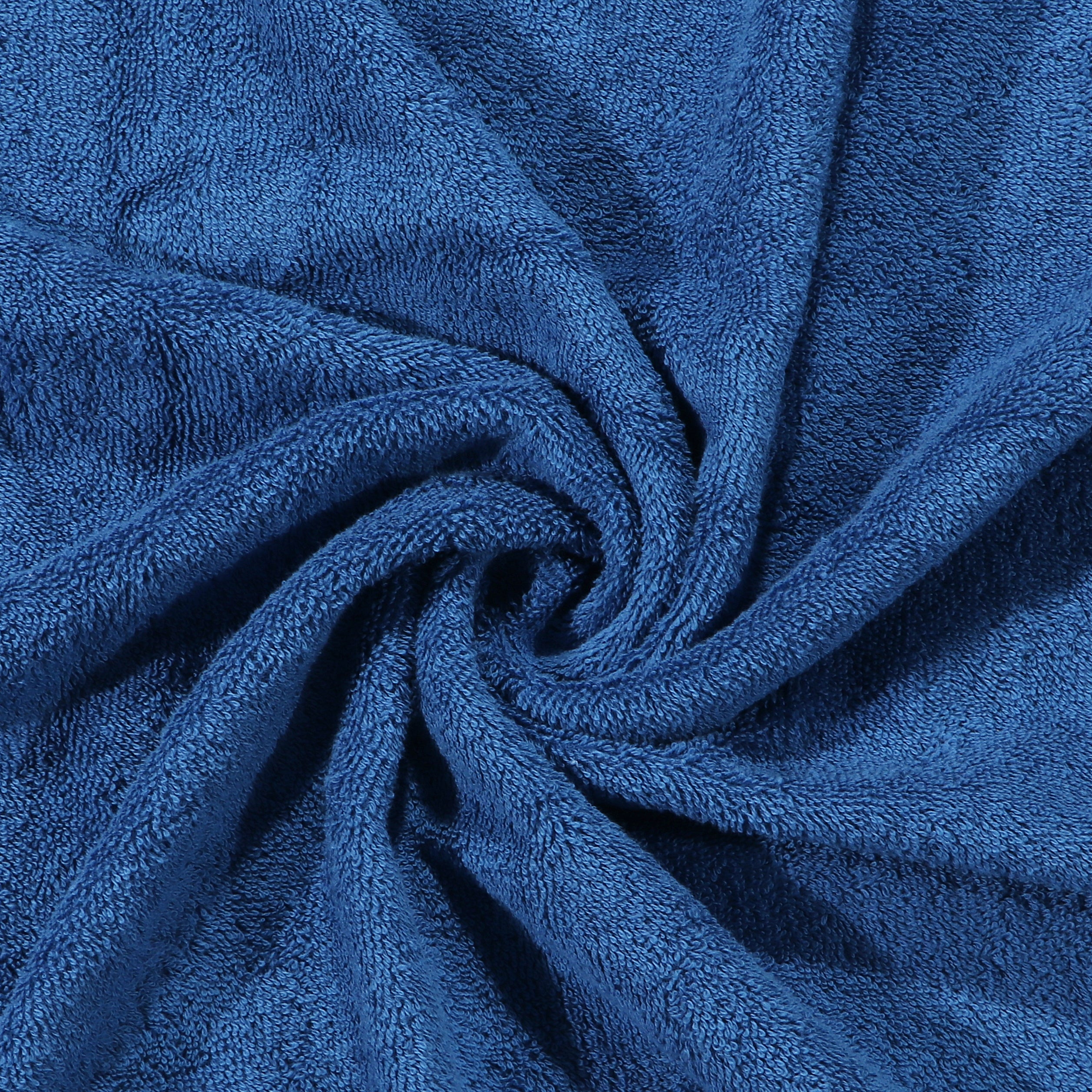 Rise N Shine 100% Cotton Towels | Large Size | Towel Set of 2 | Grey - Ink Blue