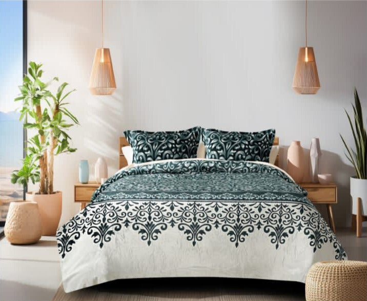 Faleno Warm Winter Bedsheets with 2 Pillow Covers