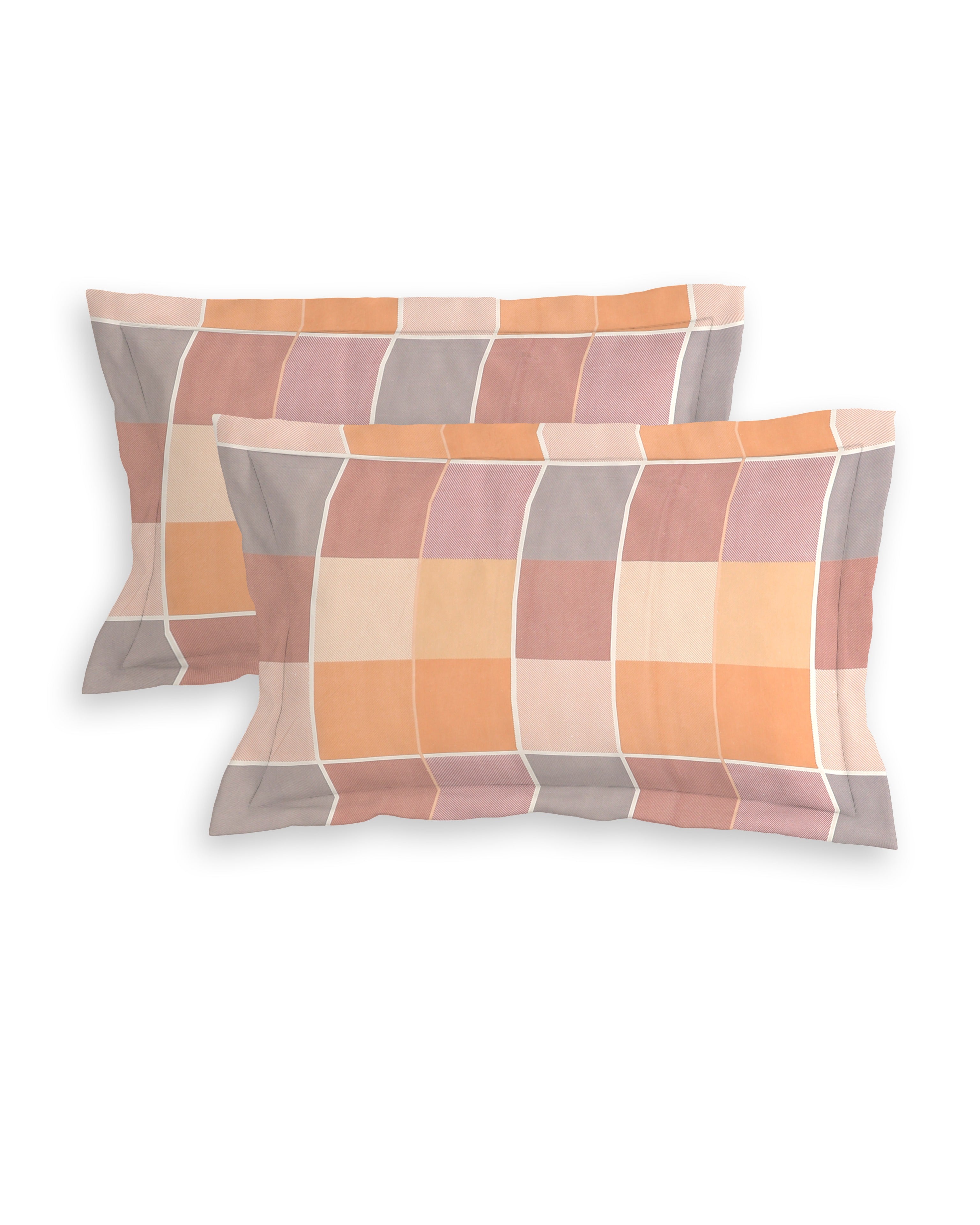 Pillow Covers | Peach Checks