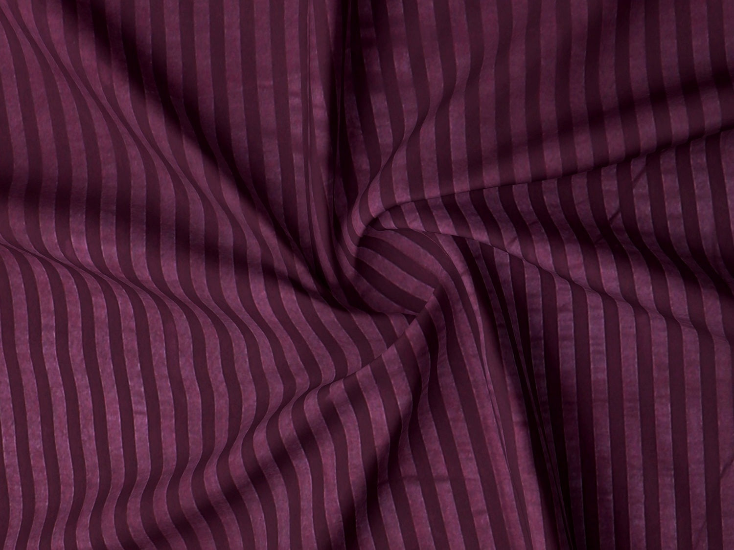 220 TC Queen Bedsheet with 2 Pillow Covers | Wine Stripes