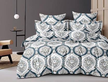 Rome Collection 240 TC Flat King Bedsheet with 2 Pillow Covers | Jaipur Royal